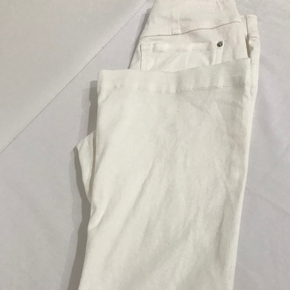 INC High-waisted Ivory Flared/bell bottom Stretch Jeans - Picture 1 of 7